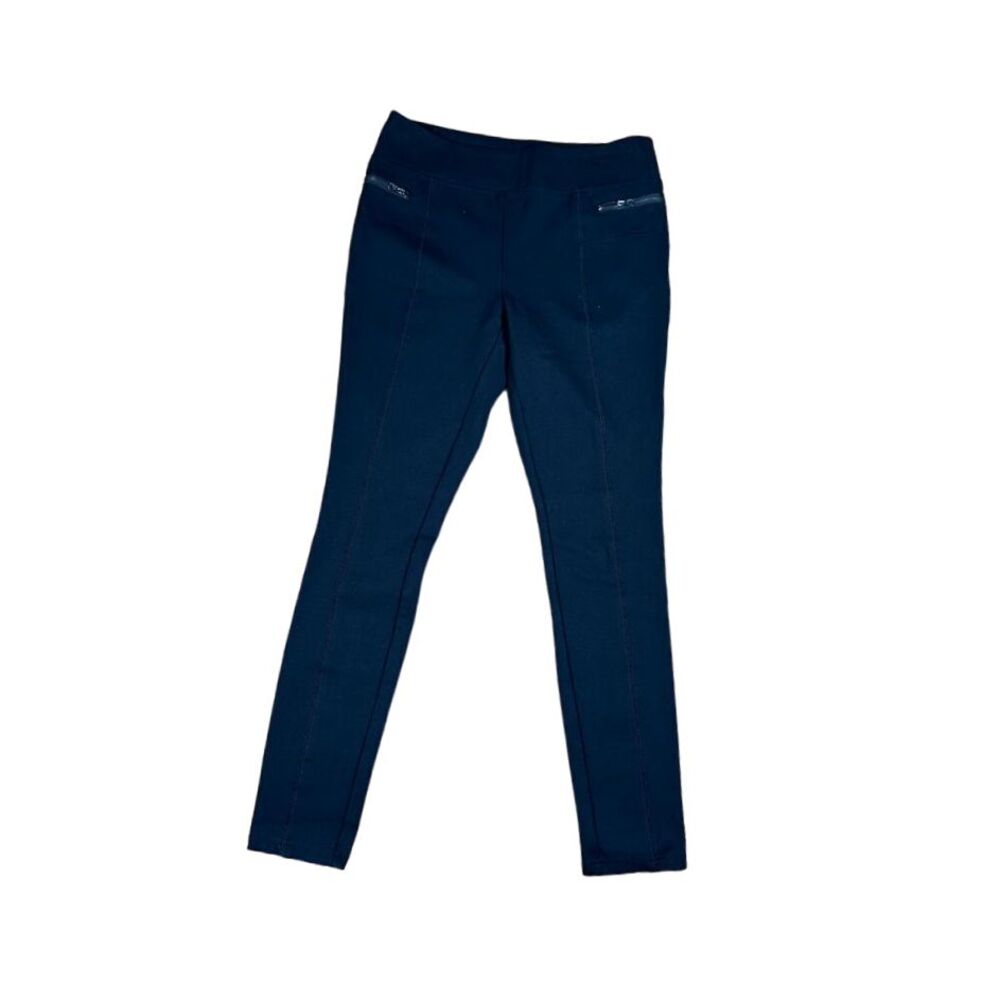 Romeo + Julie black Slim Fit Pants with Zip Pockets Elegant Trousers‎